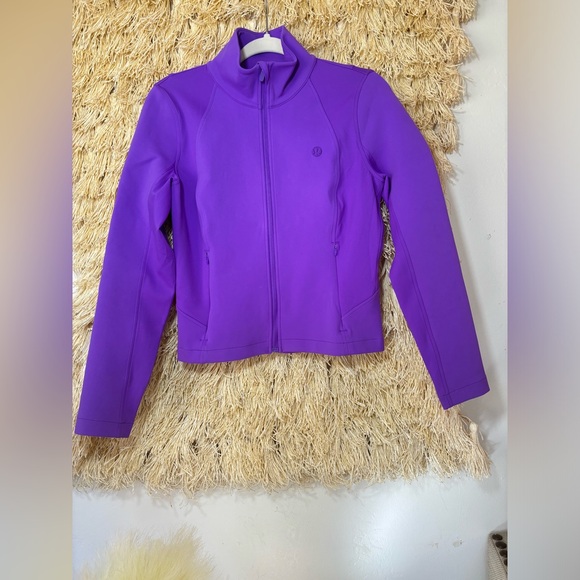 Lululemon•Wind-Resistant Golf Jacket•Mixed Material Full Zip•Atomic Purple•NEW•6 - Picture 8 of 16